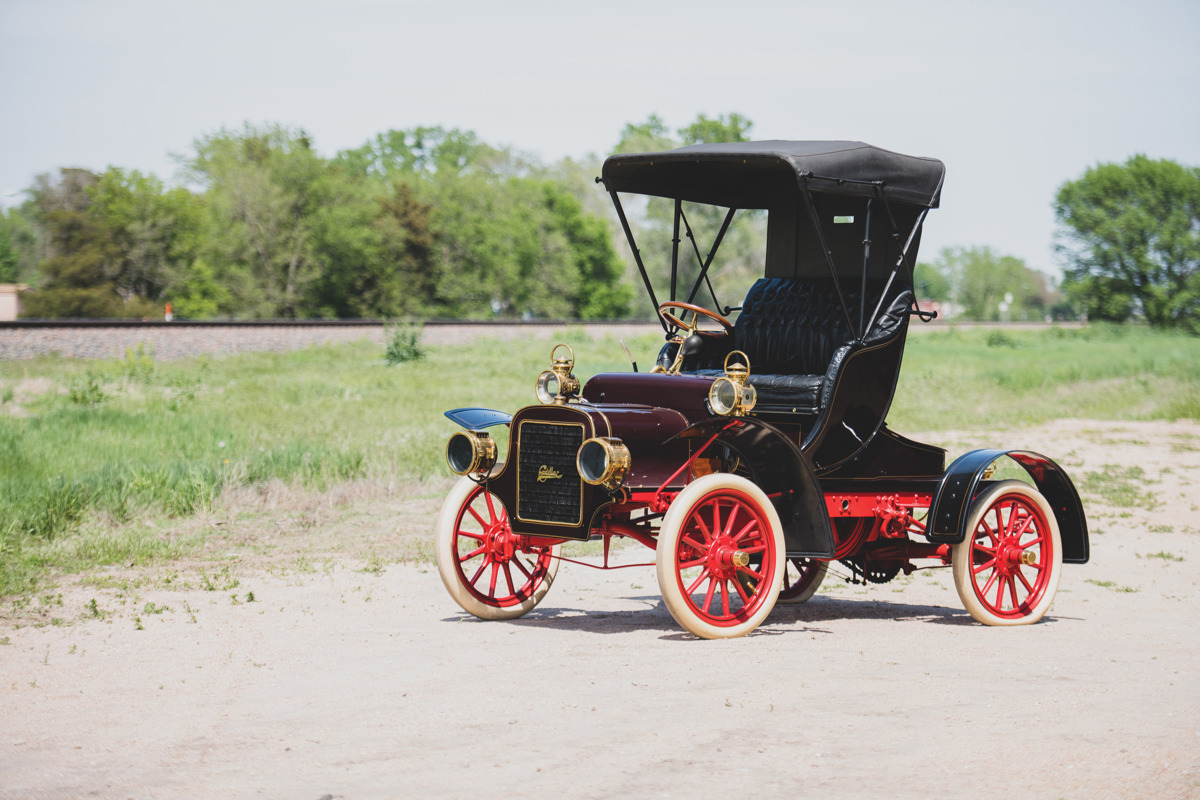 1906 Cadillac Model K Victoria Runabout offered at RM Sotheby’s Hershey live auction 2019